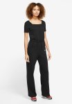 Nike W Nsw Jersey Short Sleeve Jumpsuit - Black white
