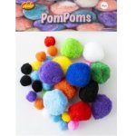 36 Pcs Assorted 20 40 Mm Pom Poms