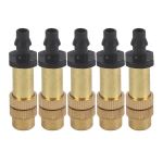 5PCS Adjustable Brass Misting Spray Nozzle Atomizing Sprinkler For Garden W