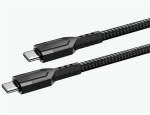 Ezra Typec To Typec PD60W 1METER Fast Charge Black Braided