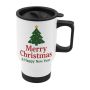 Merry Christmas & Happy New Year Travel Mug Festive Christmas Tree Mug
