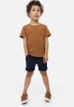 Cotton Shorts - Navy Blue