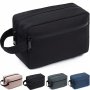 Large Custom Travel Toiletry Bag - Waterproof Foldable And Lightweight With Top Handle