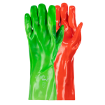 Pioneer Pvc Titan High-viz Pvc 35CM Gloves - Green red