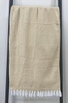 Yellow&white Herringbone Throw Yellow&wh Herringbone 125X150T
