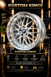 19 Inch Bmw Fitment 5 120 Pcd Silver Deep-dish Multi-spoke Alloy Wheels