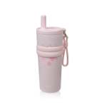 5D Print 550ML Flask With Straw Pink