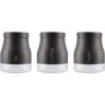 Black Vintage Glass Canister 14.5CM Type May Vary