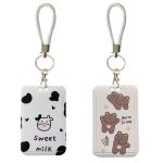 2 Pcs Photocard Holder Keychain Cute Photocard Holder With Keychain Id Badge Holder Bus Card Pendant Keychain Protective Photo S
