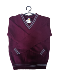 Prof Maroon And Grey Striped Long Sleeve School Jersey - Unisex