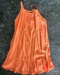 I.q Girls Orange Summer Strappy Dress 5 6 Y