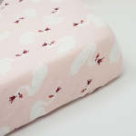 Swan Cot Fitted Sheet - Standard 60X120CM