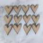 Sharp Wood Heart 6MM Point 23X20MM 12'S