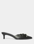 Marci Scalloped Mule Heel - 41 Black