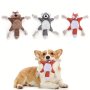 Chew-proof Plush Dog & Cat Toys In Fox & Squirrel Shapes - Durable Cotton Rope & Bb Filling