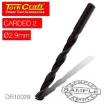 Tork Craft Drill Bit Hss Standard 2.9MM 2/CARD