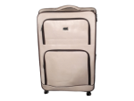 Smte Iywa Professional Luggage Set Of 1 Leather Travel Suitcase Set White With Keychain