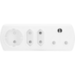 SCE White 3 Way Multiplug Adaptor 3 X 3-PIN 16A