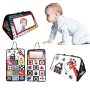 Early Learning Baby Cloth Book - Durable Foldable Car Seat Pendant With Black & White Contrast Design - Perfect Gift For Infants