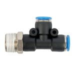 AirCraft Pu Hose Fitting Tee 10X10MM X 3 8"M
