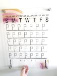 Acrylic Monthly Calendar - Rainbow - 700MM X 700MM