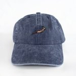 Winter Pop Badge Dad Cap-navy - One Size