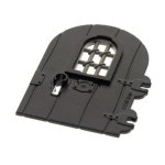 Parts Door 1 X 4 X 6 Round Top With Window And Keyhole Nonreinforced Edge And Pane For Window 1 X 2 X 2