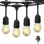 10M 20 LED Festoon Vintage Drop String Lights Outdoor
