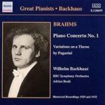 Piano Concerto No. 1 Boult Bbcso Backhaus Cd