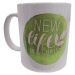 Ceramic Scripture Mug New Life In Christ 9CM
