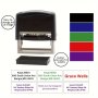 Customized Product: Large Return Address Ink Stamp With Custom Content - Up To 3 Lines - Self-inking Rubber Stamp - Online Customization Available In