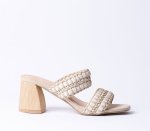 Block Heel - 7 Beige