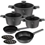 Berlinger Haus Anthracite Collection 10 Piece Titan Non-stick Cookware Set BH8140