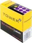 C10 Round Col. Code Labels - Purple 10MM 700 Pack - 1 Roll