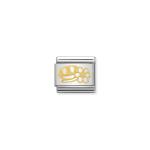 Composable Classic Symbols Stainless 18K Gold Smile Daisy Link