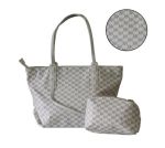 Fine Living Vinova Tote 2PC - White grey
