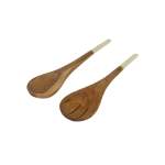 Bone & Wood Slim Salad Servers