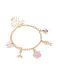 Goldair Gold Evil Eye & Shell Charm Bracelet