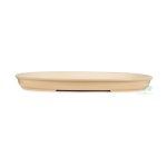 Chinese Glazed Oval 535 X 385 X 45MM - Cream