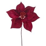 Red Poinsettia Pick 18X25CM
