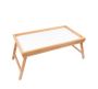 Bamboo Serving Bed Tray With Foldable Legs