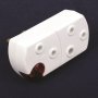 Multiplug Adaptor Horiz. Wht. 2X16 Amp