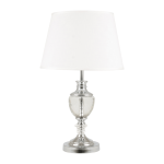 @home Table Lamp Chrome & Acrylic With White Shade