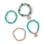 Seafoam Green Tree Bunch Bracelets