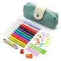 Zjknitting - 30PCS Soft Handle Crochet Hooks Kit Yarn Knitting Needles