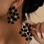 Vintage Boho Style Flower Earrings - Multi-color Options For A Sophisticated Look - Perfect For Everyday Wear And Parties - Synt