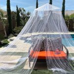 Extra Large Mosquito Net For Camping & Parties - Fits All Bed Sizes Lightweight Polyester Perfect For Indoor outdoor Use