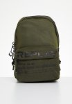 One-shouldered Backpack With Crinkle Effect - Jungle Dark Green