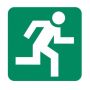 Sign Sabs Ga 4 Running Man Right Green 190X190MM