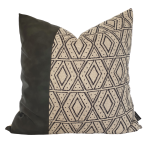 Dark Faux Leather & Pattern Scatter Cover 3